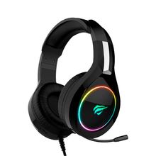 Headset Gamer HAVIT H2232D RGB Microfone Flexível Preto - AC3132