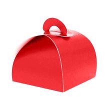 Embalagem Para Bem Casado Lisa Vermelha - 12 Unidades