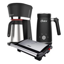 Kit Black Inox Oster - Cafeteira  Mini Grill 220V