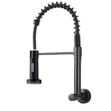 Torneira Cozinha Gourmet Inox Luxo Modelo:agua Fria Parede Preto