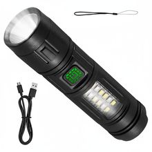 Lanterna Recarregável Com Luz Lateral – Potência, Versatilidade E Segurança Em Suas Mãos - Bivolt