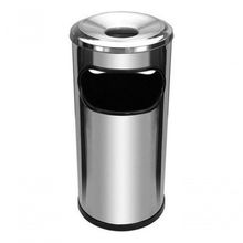 Cinzeiro Lixeira Em Aço Inox Com Aro Em Aluminio 22l Jsn