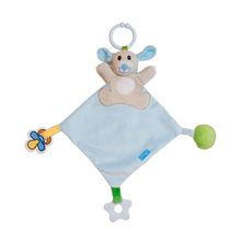 Naninha Urso Azul Conforto Com Suporte Para Chupeta E Mordedor Para Bebês