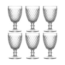 Kit 06 Copos De Vidro Bico De Abacaxi Conjunto