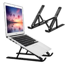Suporte Articulado Para Notebook Tablet Ergonomico Base Ajustavel Dobravel Antiderrapante Mesa Escritorio Preto