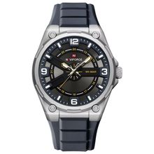 Relógio De Pulso Esportivo Masculino Silicone De Quartzo á Prova D´agua Cinza