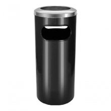 Cinzeiro Lixeira Plástico Com Aro Em Aço Inox (c7)