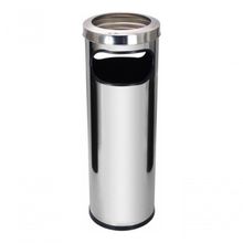 Cinzeiro Lixeira Em Aço Inox Com Aro Em Inox 30l