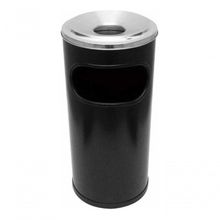 Cinzeiro Lixeira Plástico Com Aro Em Aluminio