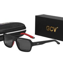 Óculos Polarizados Retângulo Quadrado Gcv Proteção Superior Preto