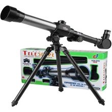 Telescopio Astronomico Luneta Lunar Terrestre Kit Completo Tripe 40x Refrator Ciencia Espaco