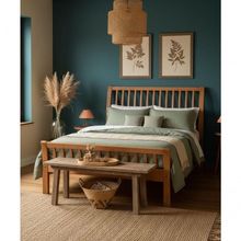 Cama De Casa Verona King Size 1,95 X 2,05 - Madeira Maciça - Móveis De Gramado - Castanho