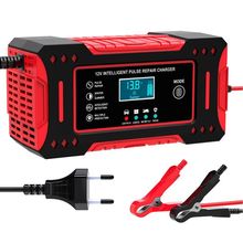 Carregador De Bateria Automotiva [12v] Com Tela Lcd