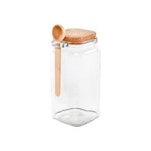 Pote de Vidro Muria com Colher 1,2L Hauskraft