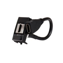 Módulo Tomada Hdmi Margirius Sleek Preto Ebony