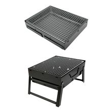 Mini Churrasqueira Portatil Dobravel Para Apartamento Camping Maleta Churrasco 44x29cm