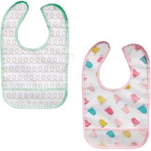 Kit 2 Babadores Com Bolso Passarinho - Buba