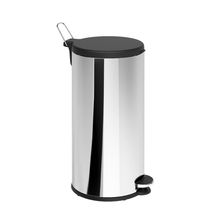 Lixeira Inox com Pedal Brinox Flat 20L Aro Removível