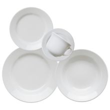 Aparelho de Jantar Biona Donna 20 peças Cerâmica Branco