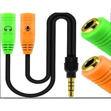 Cabo De Áudio Adaptador Headset Para Smartphone P2