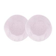 Conjunto 2 Pratos Rasos 27,5cm Ryo Pink Sand Porcelana Oxford