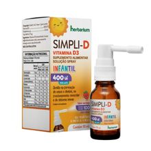 Suplemento Alimentar Herbarium Simpli-D 400UI Infantil Solução Spray 10ml