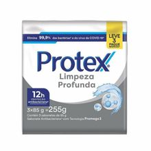 Sabonete em Barra Protex Limpeza Profunda 3 unidades de 85g cada