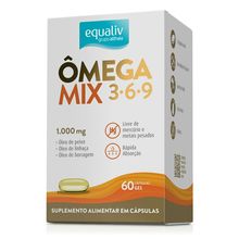 Suplemento Alimentar Equaliv Ômega Mix 3-6-9 - 60 Cápsulas