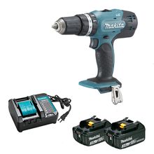 Parafusadeira furad Makita 18V DHP453z + 2Bat 3A e carreg