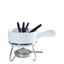 Aparelho de Fondue Fracalanza em Cerâmica 8 Peças - Branco