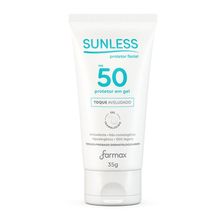 Protetor Solar Facial Sunless Translucido Toque Aveludado Fps50 35g