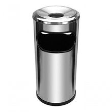 Cinzeiro Lixeira Em Aço Inox Com Aro Em Aluminio Jsn