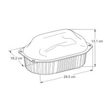 100un Embalagem para Frango Assado G100 Branco Galvanotek