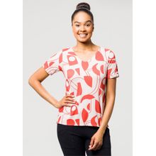 Blusa Pau a Pique estampada Rosê