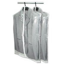 2 Porta Terno/Camisa Branco Reforçado C/ Zíper 60x100cm