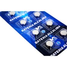 Bateria Botão Alcalina LR41 AG3 1,5V 10 Peçass - Tudo em Caixa