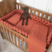 Trança Protetora para Berço e Cama Percal Terracota