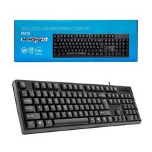 Teclado USB com Fio Ergonômico para Computador e Notebook - Conforto e Durabilidade