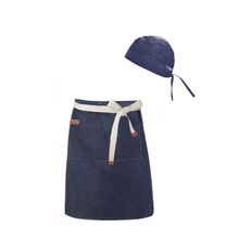 Avental de Cintura Jeans e Bandana Bar Garçom Restaurante