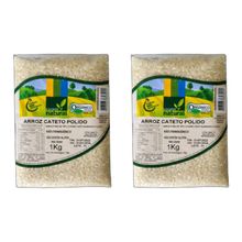 Kit 2X: Arroz Cateto Polido Orgânico Coopernatural 1kg