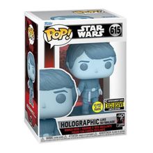 Funko Pop Star Wars 615 Holographic Luke Skywalker Glows