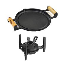 Fogareiro Fogo Forte com Bifeteira Ferro Panela Mineira 22cm