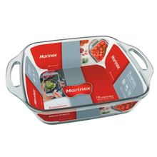 Assadeira Quadrada de Vidro Marinex Seletta sem Tampa 2,5L - Nadir R6219