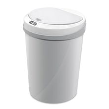 Lixeira Inteligente Automática Redonda 10 Litros - Branca