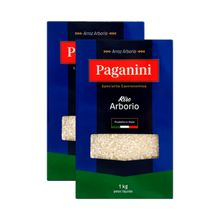 Kit 2x: Arroz Arbóreo Italiano Paganini 1kg