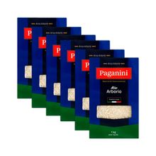 Kit 6X: Arroz Arbóreo Italiano Paganini 1kg