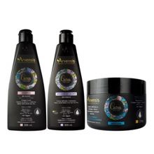 Kit Arvensis Cachos Naturais Ondulados Shampoo Ativivador Mascara