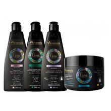 Kit Arvensis Cachos Naturais Ondulados E Cacheados 4 Itens