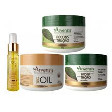Kit Arvensis Cronograma Capilar Mascaras E Óleo Finalizador