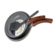 Jogo 2 Frigideira com Espátula - Cinza